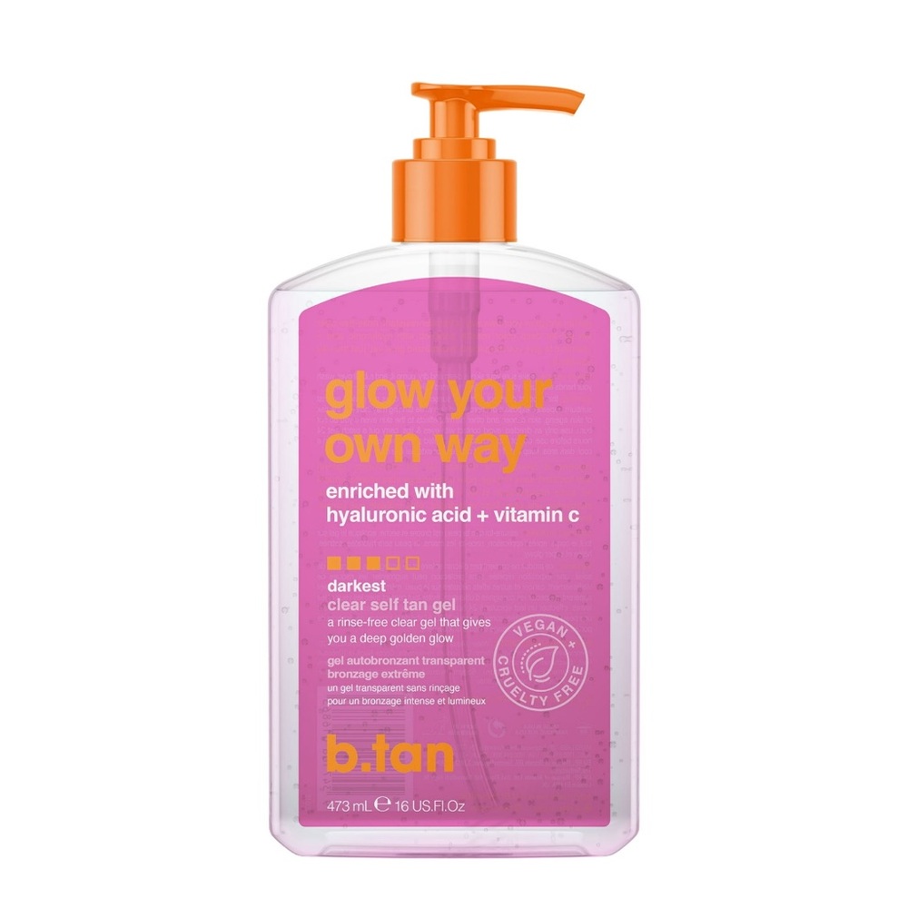 b.tan Glow Your Own Way 16 fl oz Self Tanning Gel NWT
